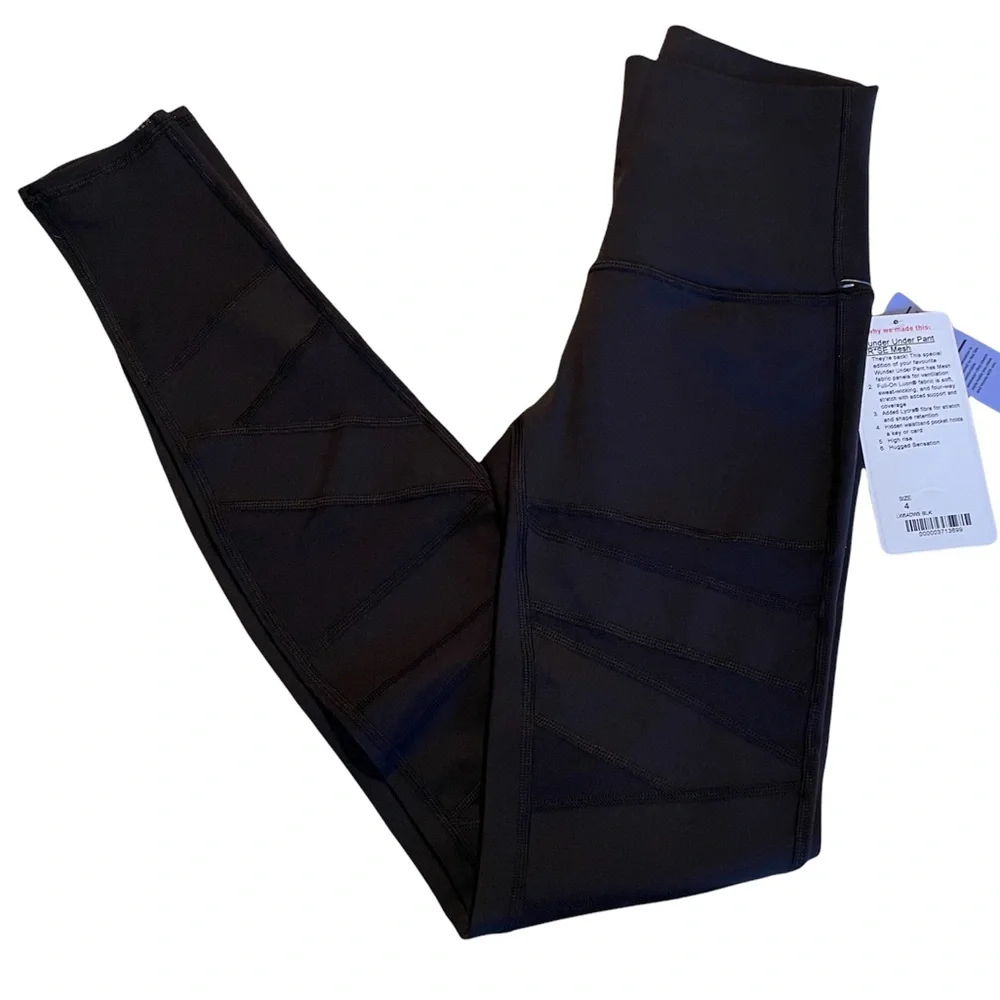 Lululemon Wunder Under HR Special Edition Tech Mesh pant size 4 NWT - Picture 8 of 10
